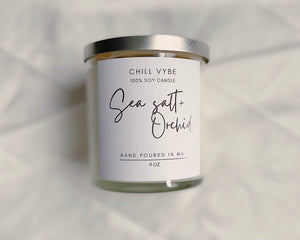 Sea salt and orchid Candle