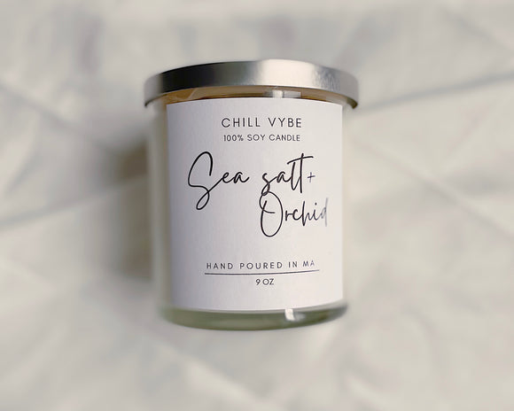 Sea salt and orchid Candle